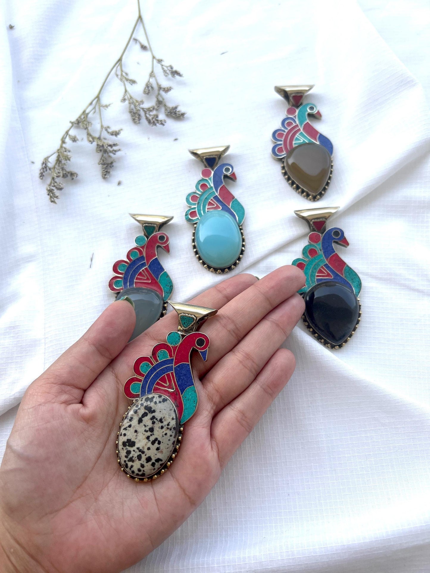 The Enache Tibetan Peacock Pendant TheEnache