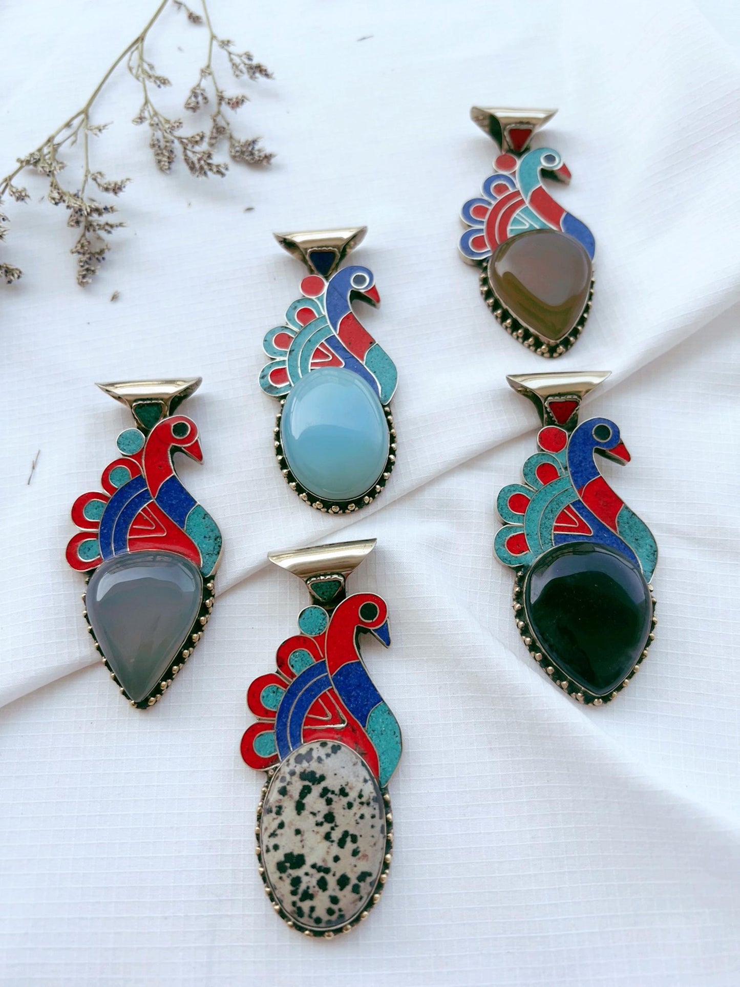 The Enache Tibetan Peacock Pendant TheEnache