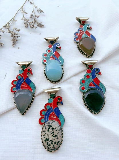 The Enache Tibetan Peacock Pendant TheEnache