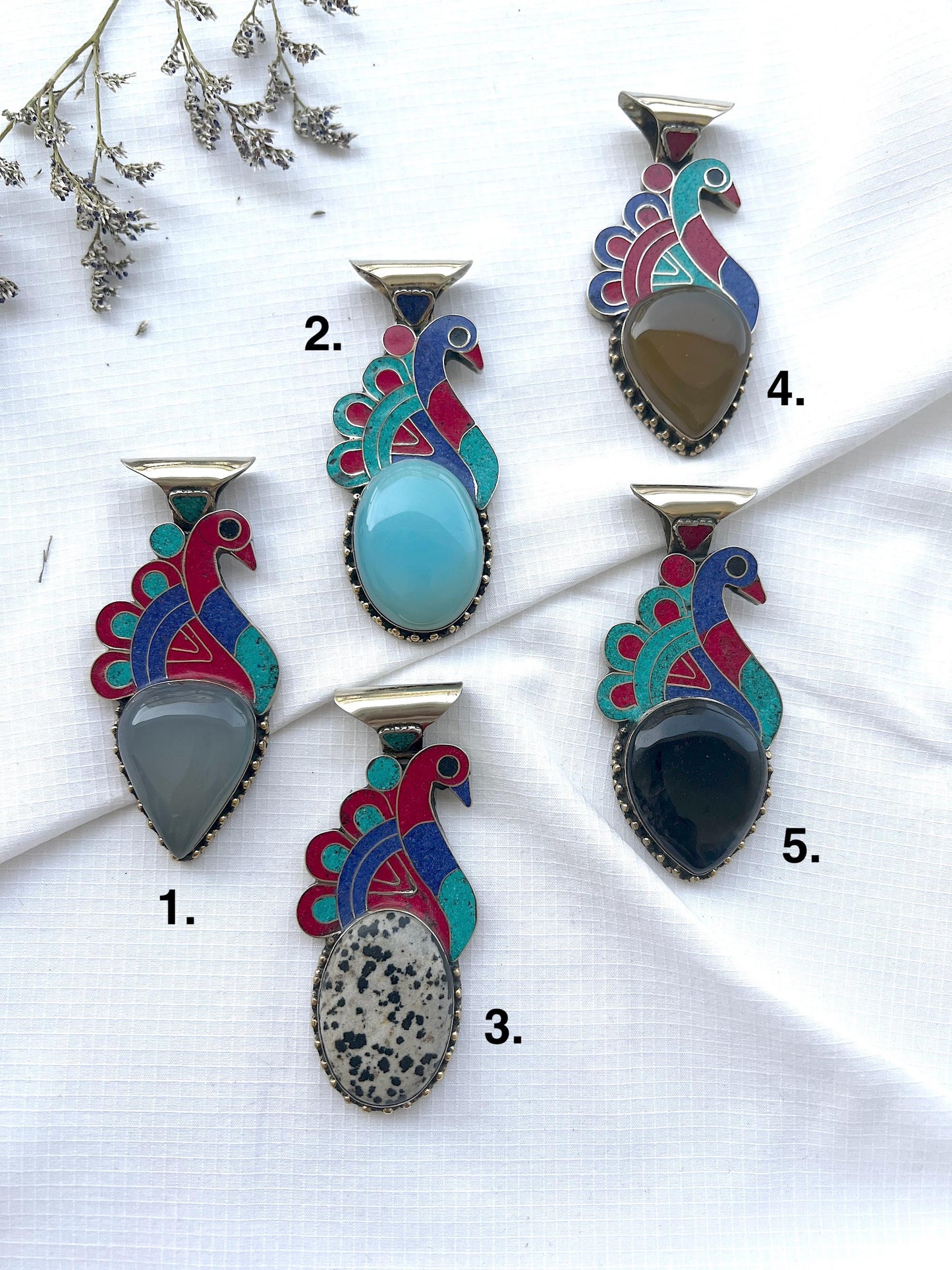 The Enache Tibetan Peacock Pendant TheEnache