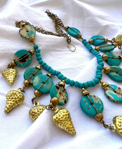 The Enache Turquoise Chunky Bib Necklace TheEnache