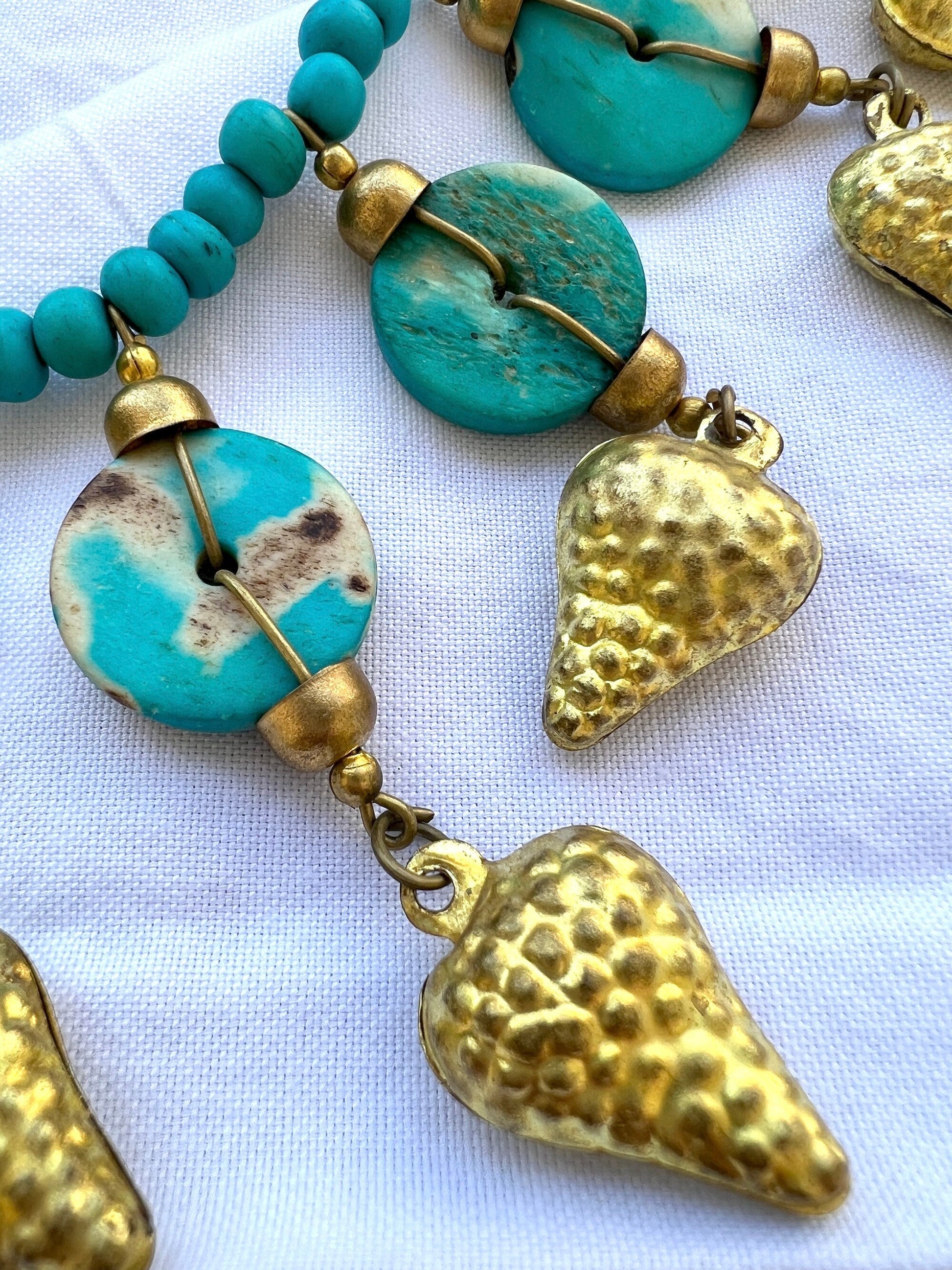 The Enache Turquoise Chunky Bib Necklace TheEnache