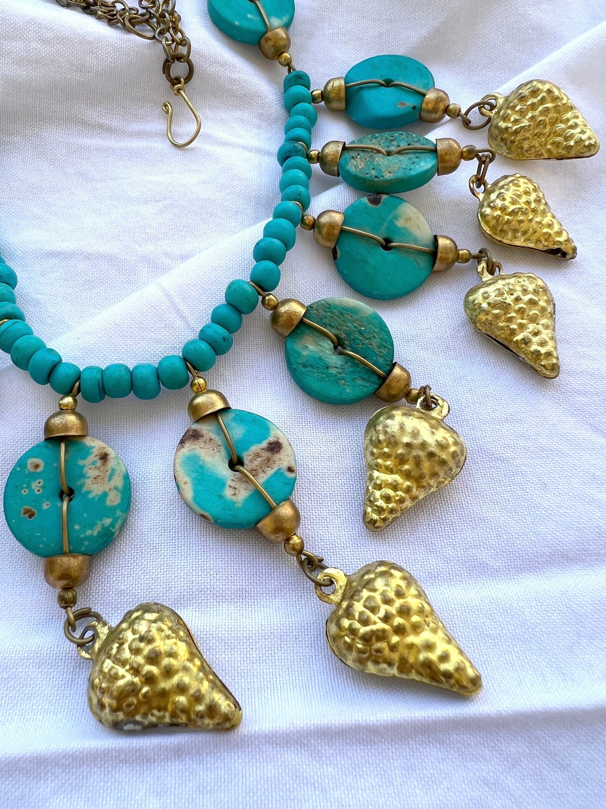 The Enache Turquoise Chunky Bib Necklace TheEnache