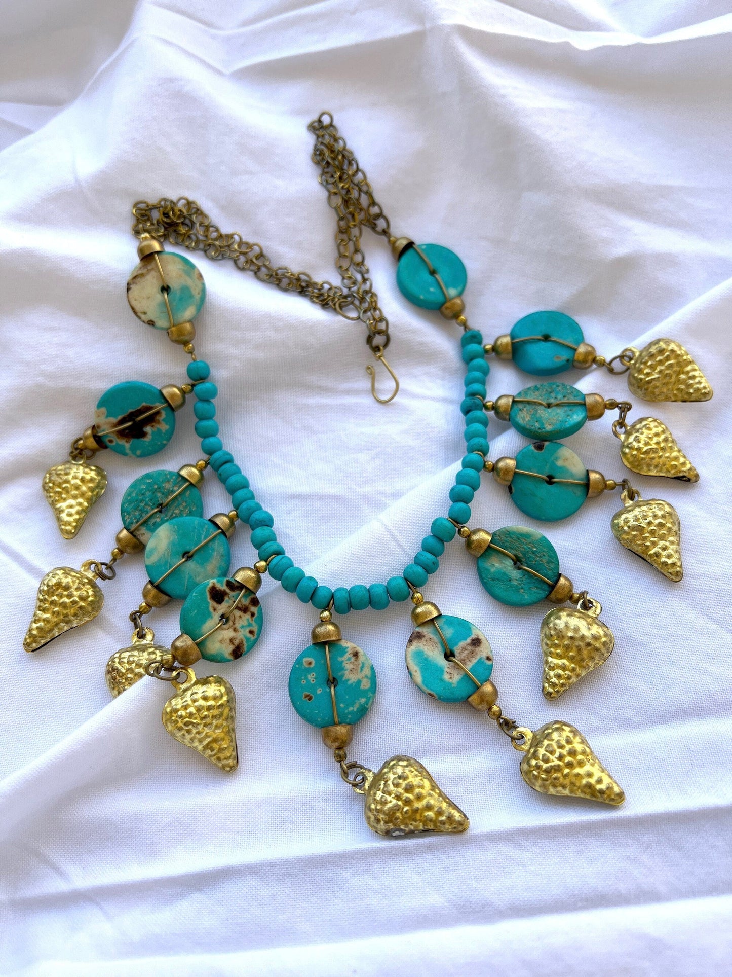 The Enache Turquoise Chunky Bib Necklace TheEnache