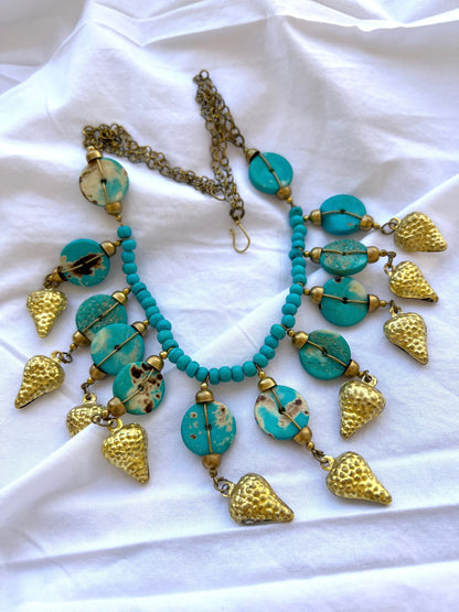 The Enache Turquoise Chunky Bib Necklace TheEnache